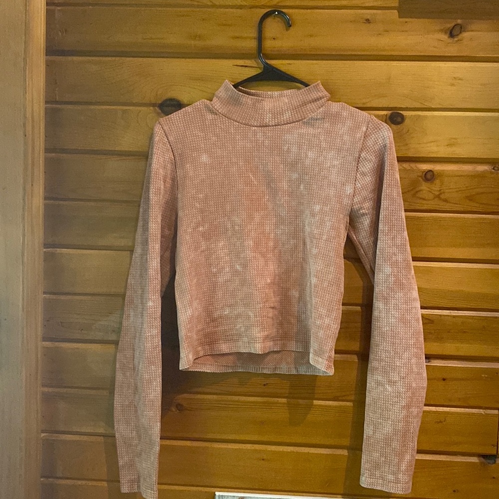 Cropped, high neck,  sweater, NWOT worn maybe twice & price negotiable